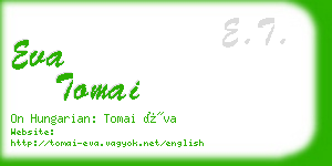 eva tomai business card